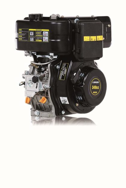 Κινητήρας Πετρελαίου Loncin D 350 FD (Κοντός Άξονας) με ΗΕ