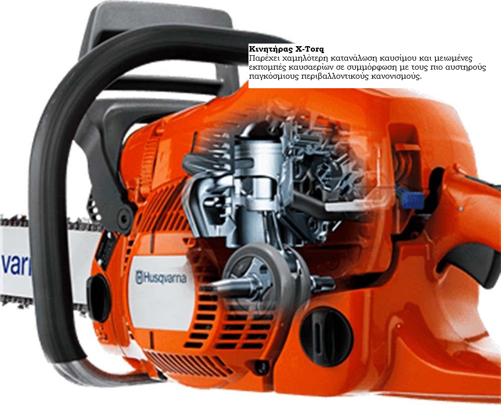 Αλυσοπρίονο Husqvarna 365X-Torq με Λάμα και Αλυσίδα 18" - Image 2