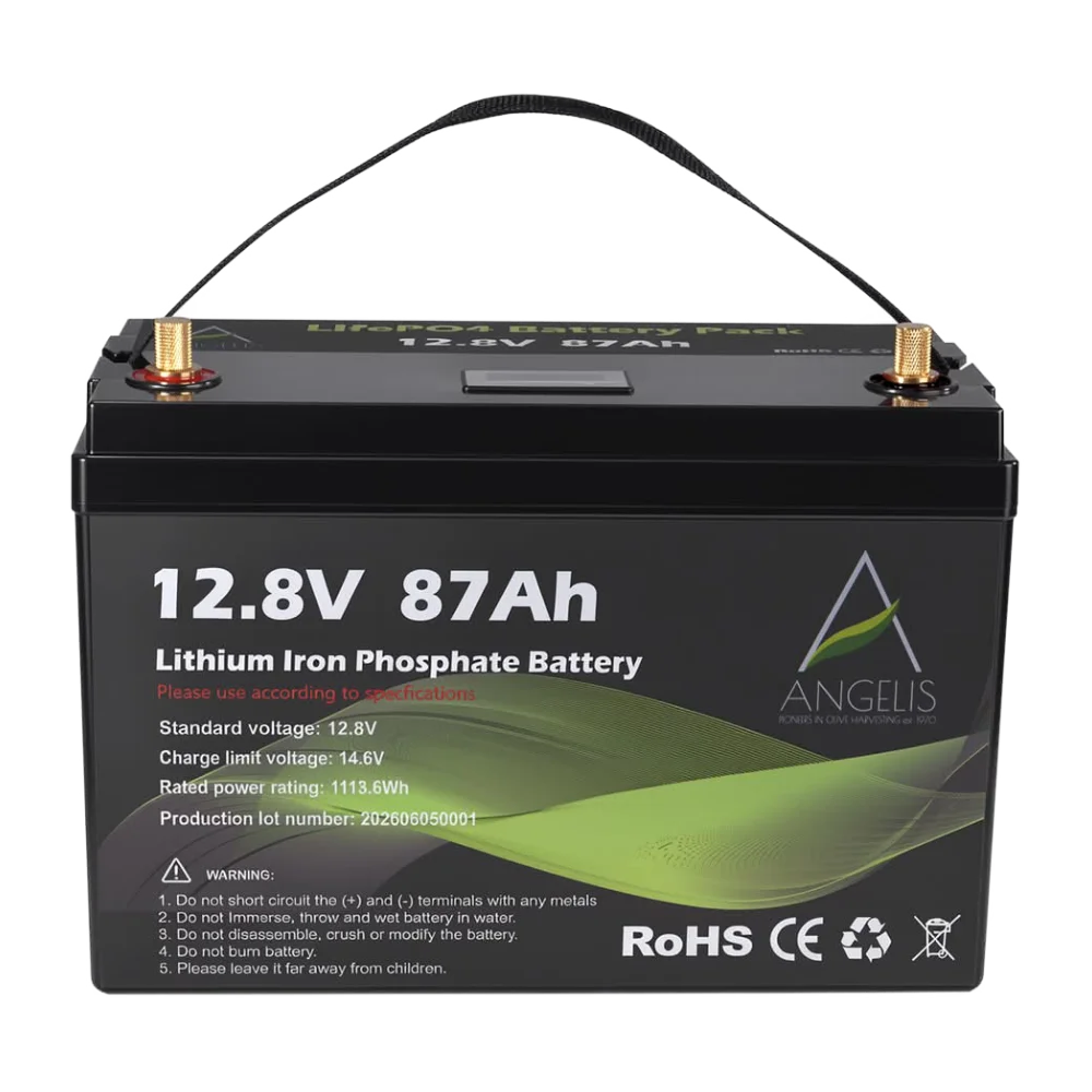 Μπαταρία λιθίου (LiFePO4) επιδαπέδια 87Ah 12.8V Angelis